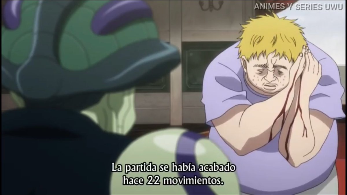 Well, a disappointed Schariar decrees that, if there’s no worthy woman on earth, he’s going to get a wife everyday to sleep with him and he’s going to kill her in the morning.Right the way Meruem asks everyday for a person to challenge and then kill them.