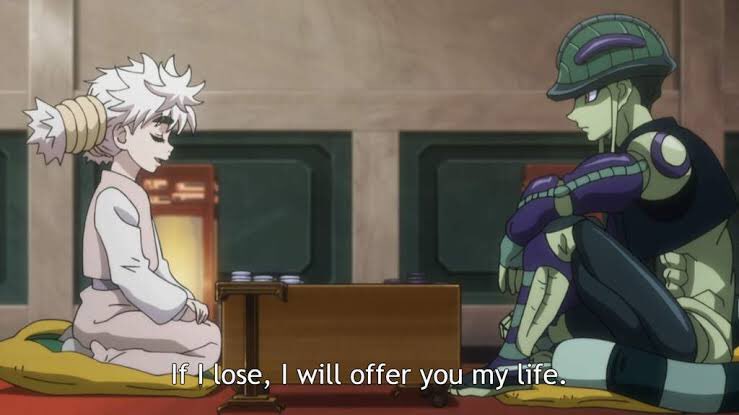 But she did it anyways.The Sultan took her and she started with it.* I think it’s incredibly presented in the way Komugi mentions more than once that she’s offering her life in case she loses.