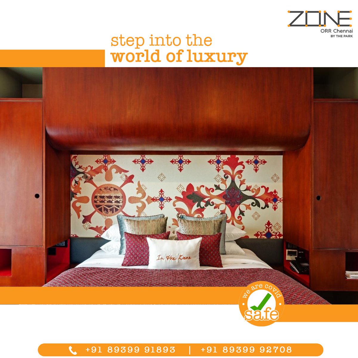 ZonebytheparkC's tweet photo. The feeling of walking into a luxurious hotel, and curling up in the comfort of mint-fresh bedsheets after a tiring day.
Get the same feels from the moment you step into our word of luxury at Zone, OMR, Chennai.
Get in touch with us to book your room.

#ZonebyTheParkHotels https://t.co/f28qFgZc8x