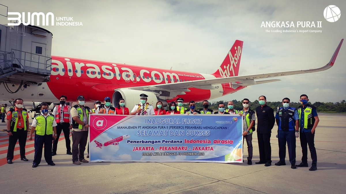 SSK2_PKU's tweet photo. Kamis, (1012). Inaugural Flight Indonesia Airasia, rute CGK - PKU - CGK. 
.
.
Hallo #AP2friendspku,, Indonesia Airasia kembali mengudara di Bumi Melayu ni.. So,, mau kemana kita? ✈✈✈
.
.
@angkasapura2
#TerbangLagi
#IndonesiaAirasia
#SaveTravelExperience https://t.co/JrEaIJGQHs