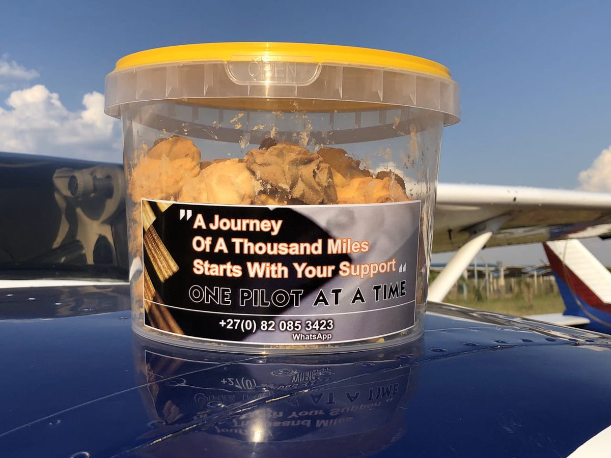 AviCareer's tweet photo. Feel free to order my home baked cookies via whatsapp on 082 085 3423 @ R280/5l excl delivery. PUP from Atteridgeville
Would appreciate a retweet🙏
#RoadToCommercialPilotLicense
#OneBucketAtATime #OnePilotAtATime #EveryBarHasItsJourney #GivingUpIsNotAnOption #LiftAsYouClimb https://t.co/EITHQIsm5t
