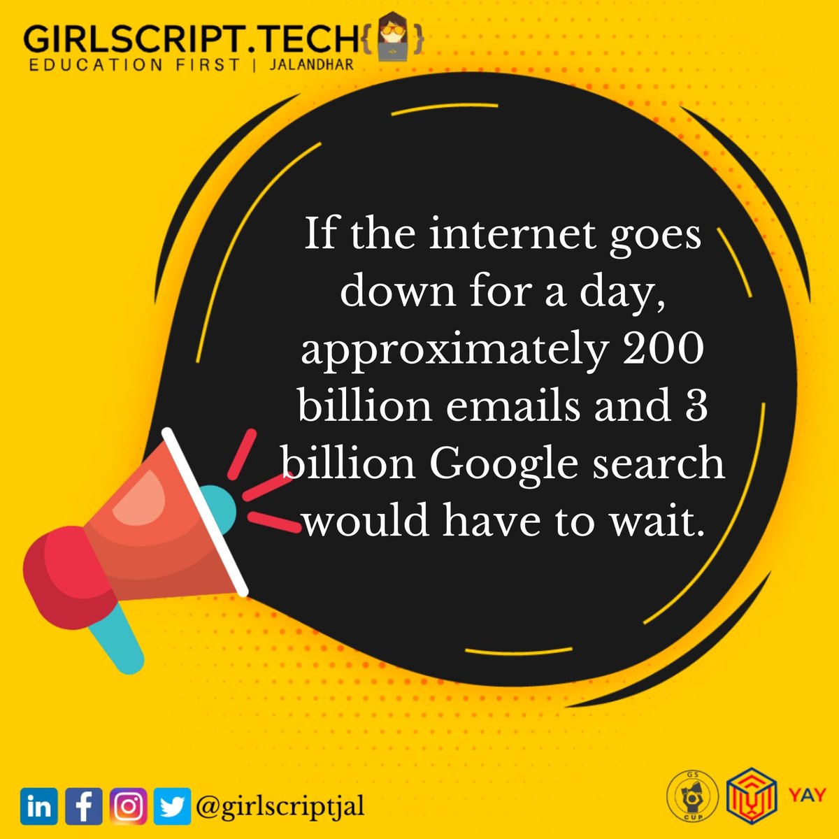 GirlScriptJal's tweet photo. Thursday is back! So are we🔥 with some other facts which might stun you😱. Keep swiping👉🏻
For more interesting facts stay tuned.
Tag ur friends.
#learning #girlscriptjalandhar #ThoughfulThursday #TechnicalFacts #Facts #didyouknow #windows #google #generalknowlegde #gscup #gsyay https://t.co/6XA6dunrqU