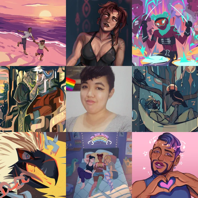 #artvsartist2020  most of my work this year was commission work or secret comic work, but managed to scrape together enough illustrations :P 