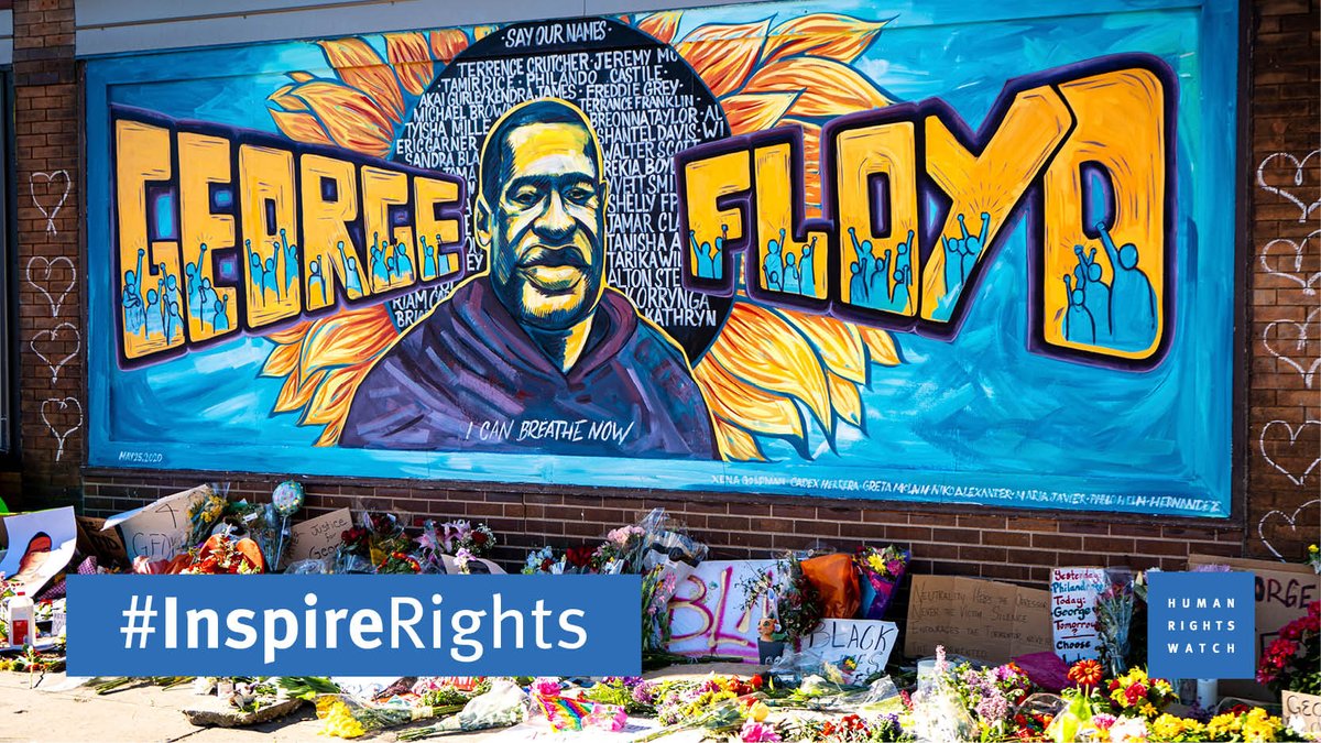 Happy  #HumanRightsDay   to all inspired to march for George Floyd and say loud and clear: Black Lives Matter  #InspireRights