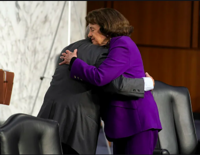 Beyond this photograph, consider the fact that the nomination of Amy Coney Barrett was a big deal, that Feinstein's inept handlings of the hearings were so bad that Barrett's approval rose markedly. Consider how that impacted Senate races.