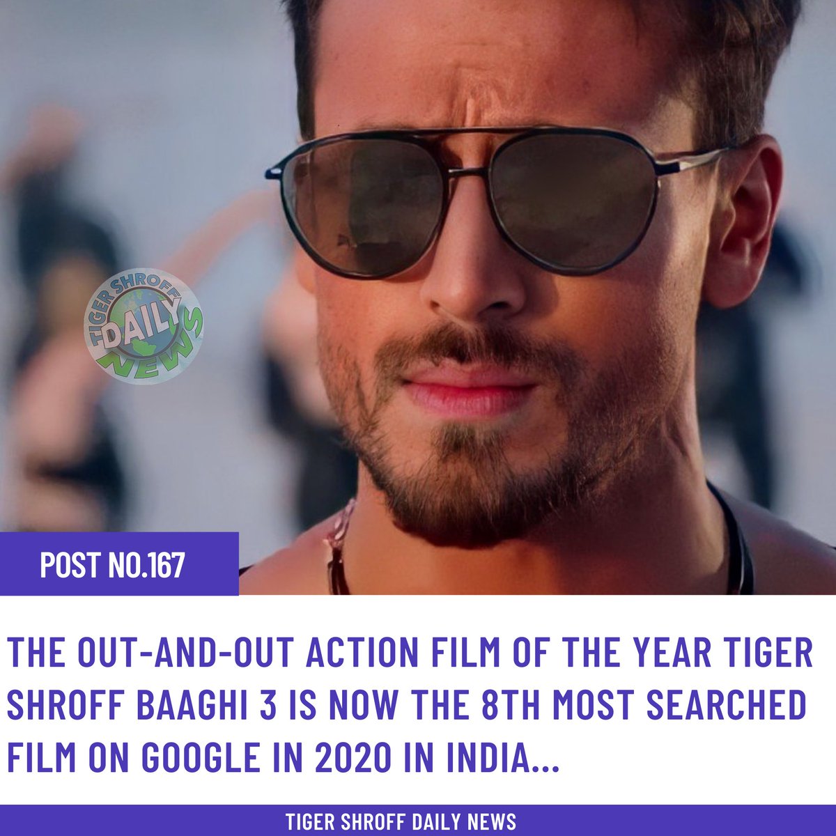 Tiger Shroff #Baaghi3 is now the 8th most searched film on Google in 2020 in India...
-
1) #DilBechara
2) #SooraraiPottru
3) #Tanhaji
4) #ShakuntalaDevi
5) #GunjanSaxena
6) #Laxmii
7) #Sadak2
8) #Baaghi3 🐯💥
9) #EXTRACTION
10) #GulaboSitabo
-
@iTIGERSHROFF #tigershroff #tiger