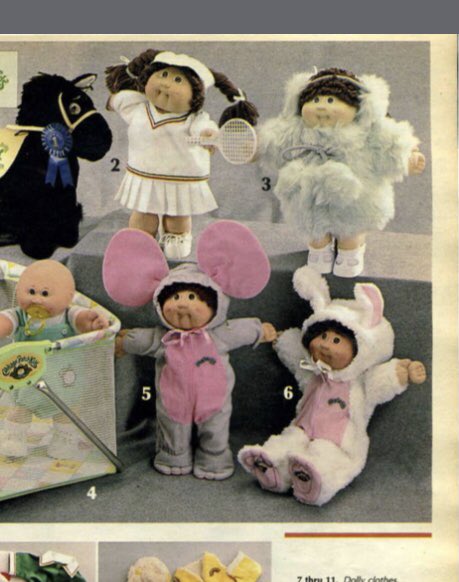 Christmas 1984 is family legend. The year my parents asked friends all over AB to find me a cabbage patch doll. A friend finally found one and sent it down from Edmonton to Red Deer on the Greyhound. Probably with a security detail (FYI: I don’t remember ever asking for one) 5/8