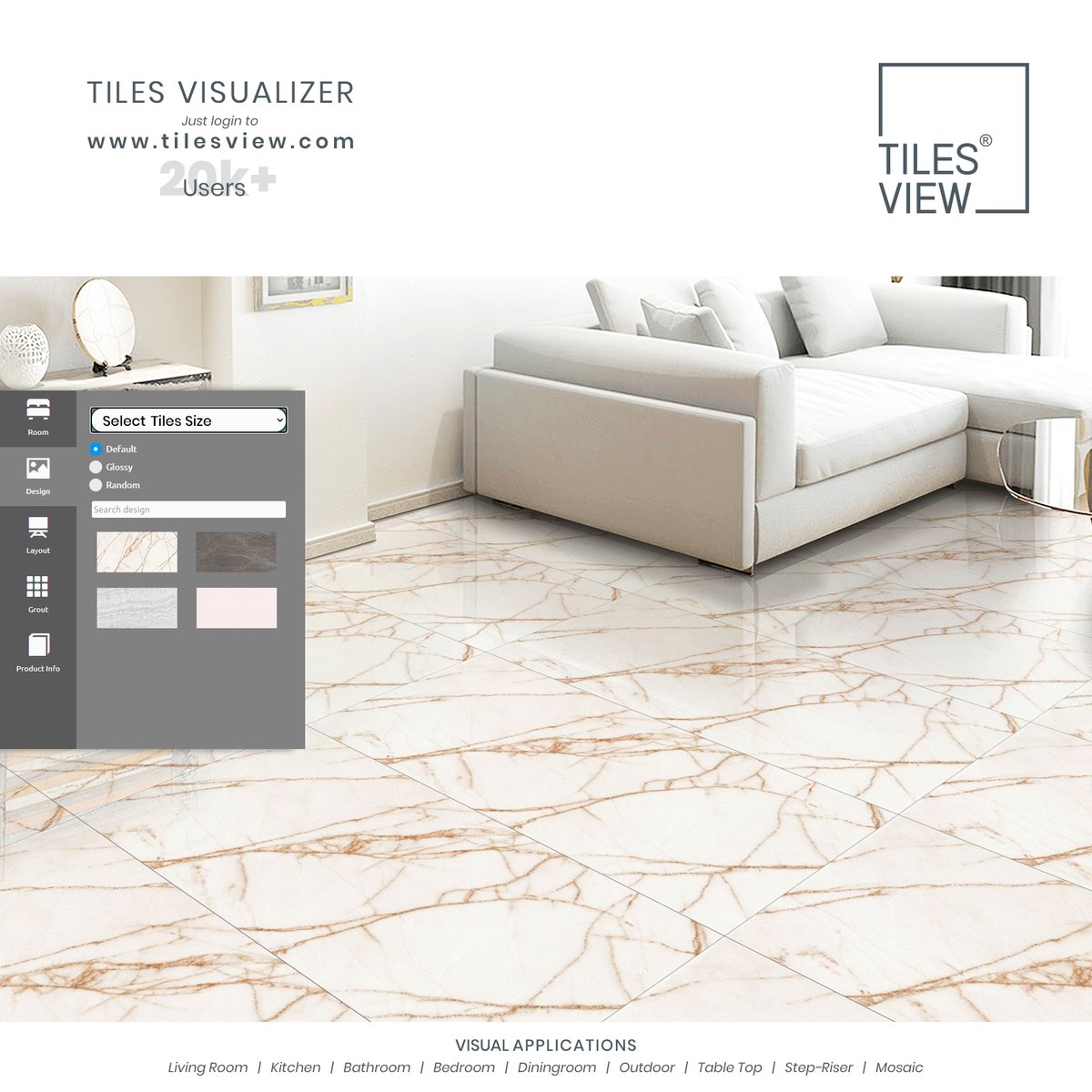 TilesVisualizer's tweet image. &quot;Design is not just what it looks like and feels like. Design is how it works.&quot; 

#tilesvisualizer #tilelayoutvisualizer #roomtilescataloguepdf #outdoortilevisualiser #ceramictilescatalogue #floortiles #tilesvisualizersoftware #stepriser