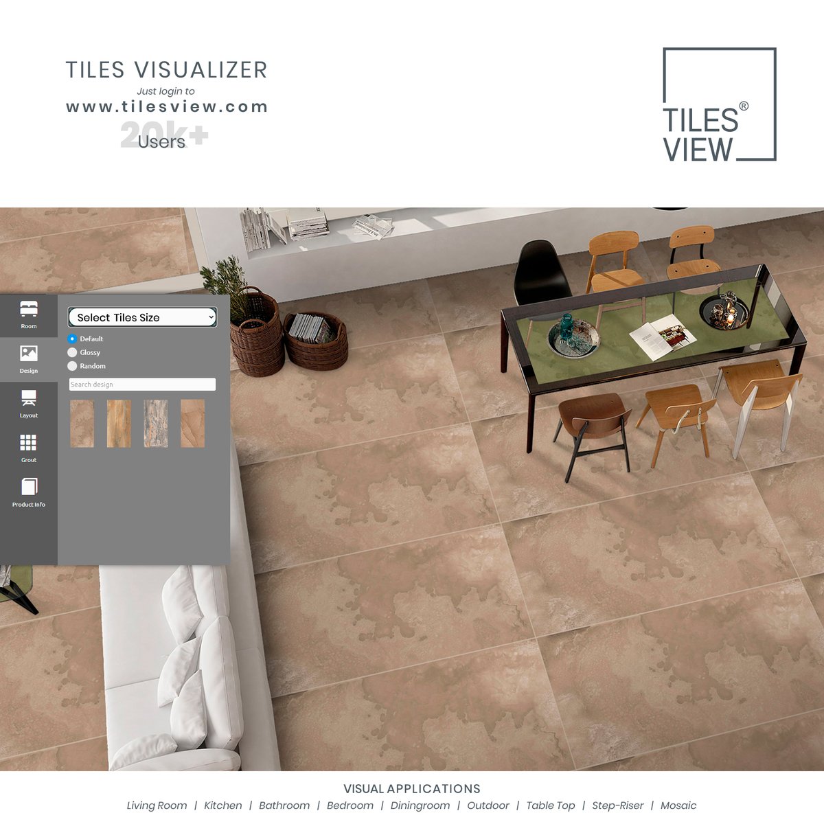 TilesVisualizer's tweet image. &quot;Decorate your home. It gives the illusion that your life is more interesting than it really is.”

#stepriser #cataloguepdf #tilesvisualizer #tilelayoutvisualizer #roomtilescataloguepdf #outdoortilevisualiser #slabtiles #ceramictilescatalogue #floortiles #tilesvisualizersoftware