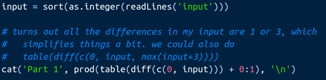 michael_chirico's tweet image. #rstats #adventofcode2020 massive difference in difficulty between parts 1&2! part 2 felt more like something off the USAMTS, though in the end it's only a few lines of code.
Explanations in 2/3
