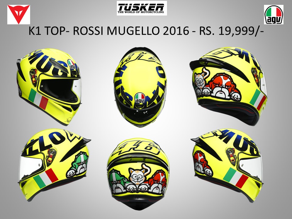 CASCO AGV K1 TOP ROSSI MUGELLO 2016