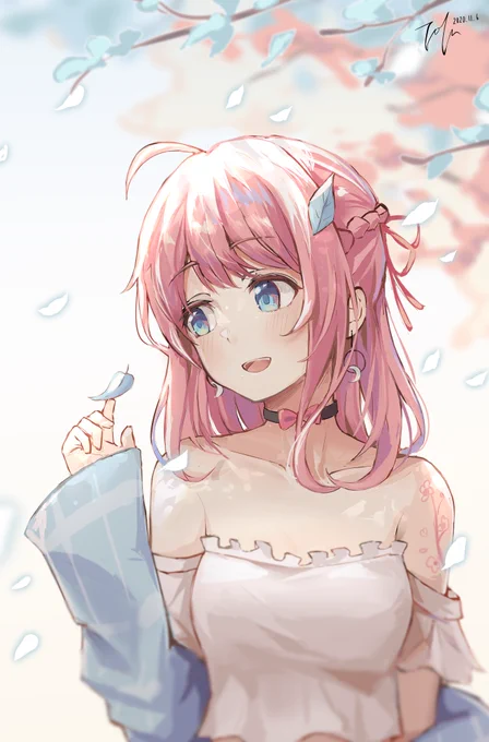 Art trade with @DrawwithJoo ! Drew her OC, go send love ? 