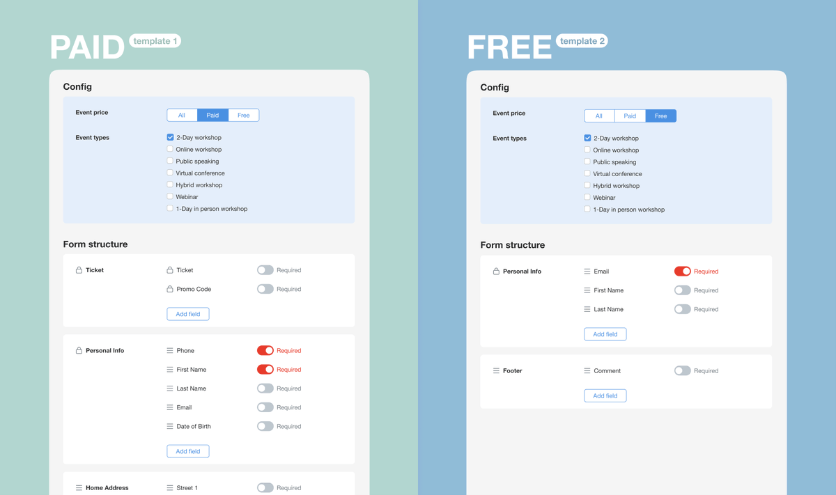 WorkshopButler's tweet photo. From now on you can have two registration form configurations for one account which you can use to register students for different types of events.
#release #WSB #Features 
https://t.co/PetRm17sEZ https://t.co/Y9ikiOWT5G