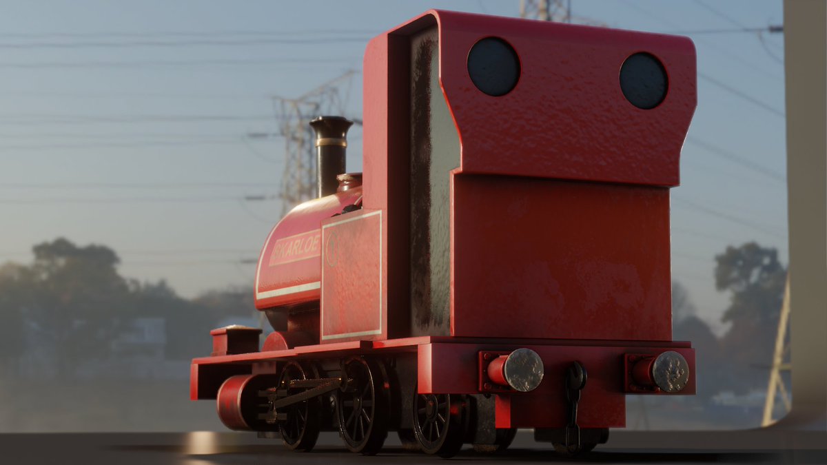 SudrianRails's tweet image. Some other renders (plus the model in substance painter during texturing, top right :p)