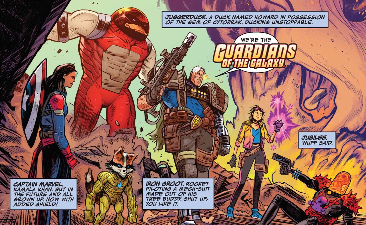 Just....beautiful. JuggerDuck and Iron Groot