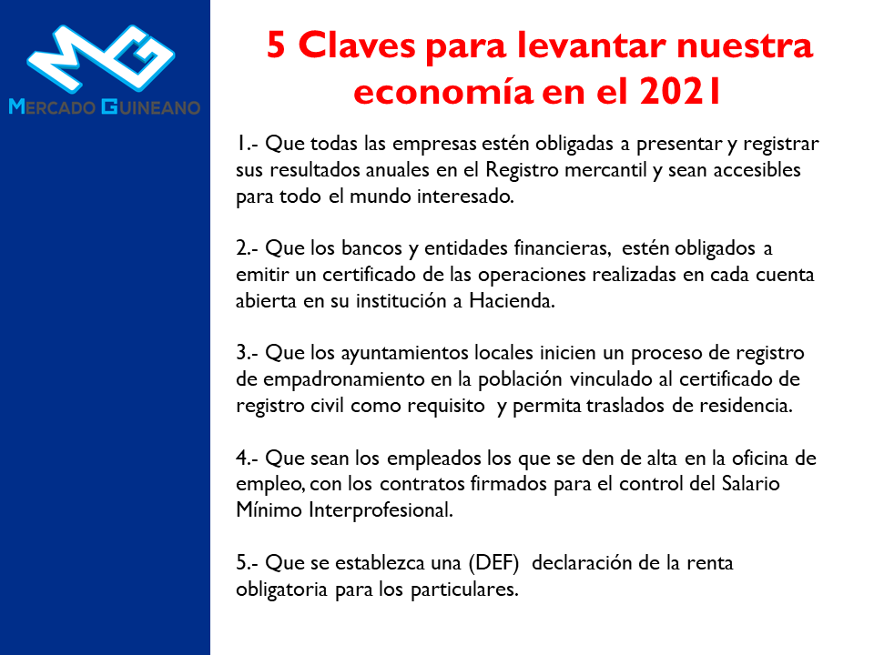 En una entrevista nos preguntaron que hacía falta para levantar la economía del país en el 2.021 dimos la siguiente recomendación. <a href="/UNDP_EG/">PNUD Guinea Ecuatorial</a> #SeguimosAvanzando <a href="/mercadoguineano/">MERCADO GUINEANO</a> <a href="/MTFESSGE/">Ministerio de Trabajo, Empleo y Seguridad Social</a> @MinisterioHaci2 <a href="/GuineaMarket/">GUINEAMarket</a> <a href="/AACAPITAL19/">A&A CAPITAL</a> <a href="/EmegOficial/">EMEG OFICIAL</a> <a href="/AhoraEg/">AHORAEG</a> <a href="/Revista_REG/">RevistaRealEquatorialGuinea🇬🇶</a> <a href="/inegedifusion/">INEGE Difusión</a>