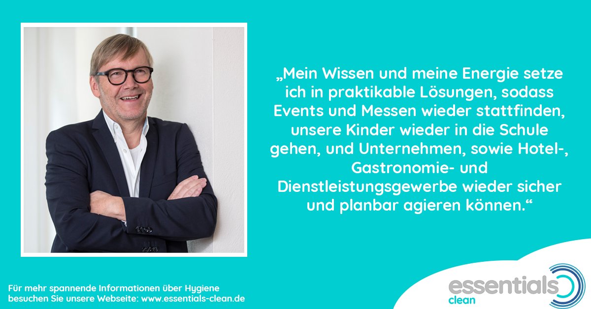 EssentialsClean's tweet photo. Matthias Kirchgässner will mit seiner Arbeit bei Essentials Clean technikorientierte Lösungen gegen die Pandemie schaffen. Seine Motivation ist, dass Events und Veranstaltungen wieder stattfinden können und Schulen und Gastronomien wieder besucht werden.
#hygiene #luftreinigung https://t.co/oU1QXqs7XY