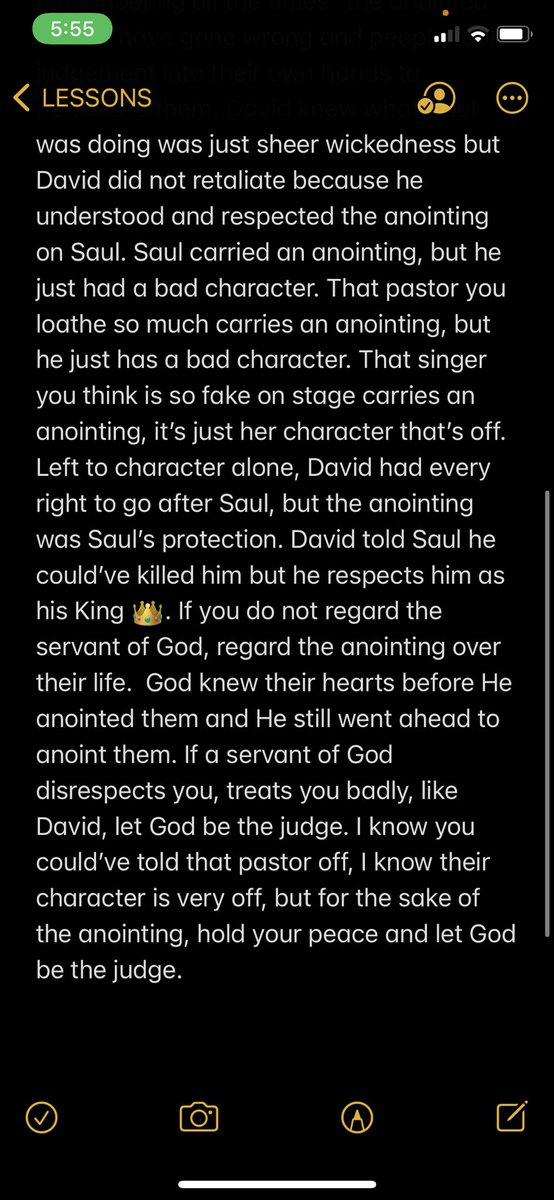 TheEffie_Bonful's tweet photo. Hi my loves♥️ it’s day 208 of Lessons from every book in the Bible text version. Today’s lesson is a reminder to put some RESPEK on the anointing. Be careful how you deal with the Lord’s anointed. ♥️ Peace and Love 🙏🏽 https://t.co/teszjlIq6C