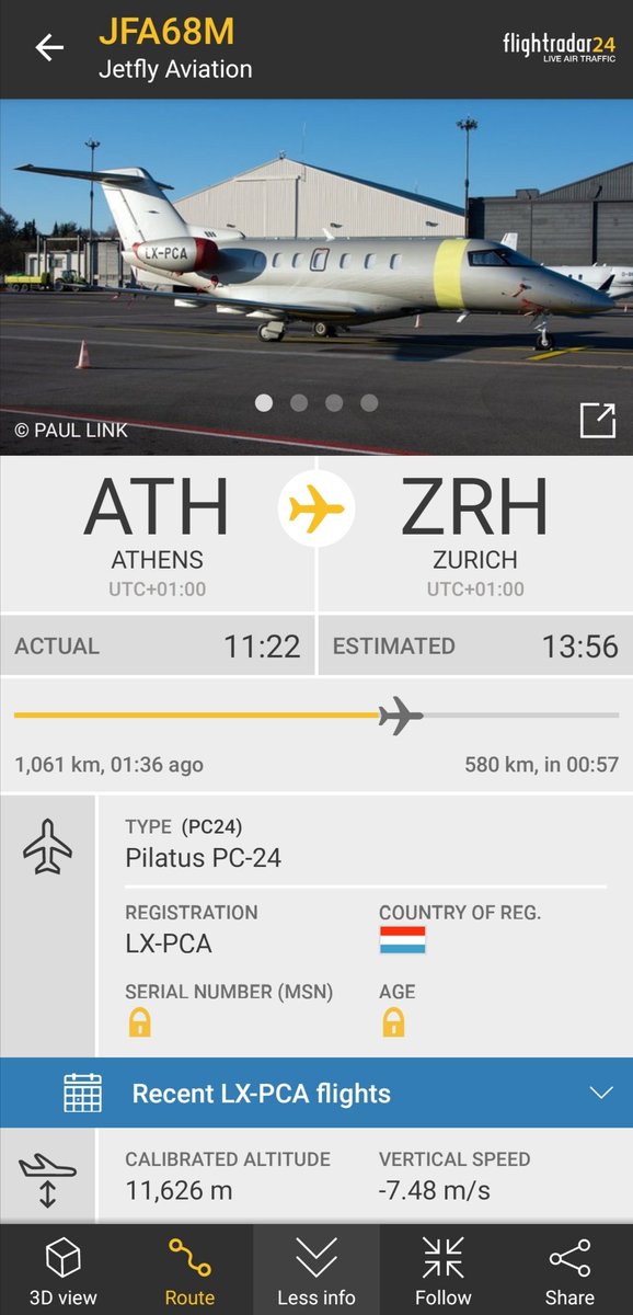 Plane7700's tweet photo. Emergency
7700
#JFA68M Jetfly Aviation
Athens ➡️ Zurich https://t.co/aHjsuAhjMU