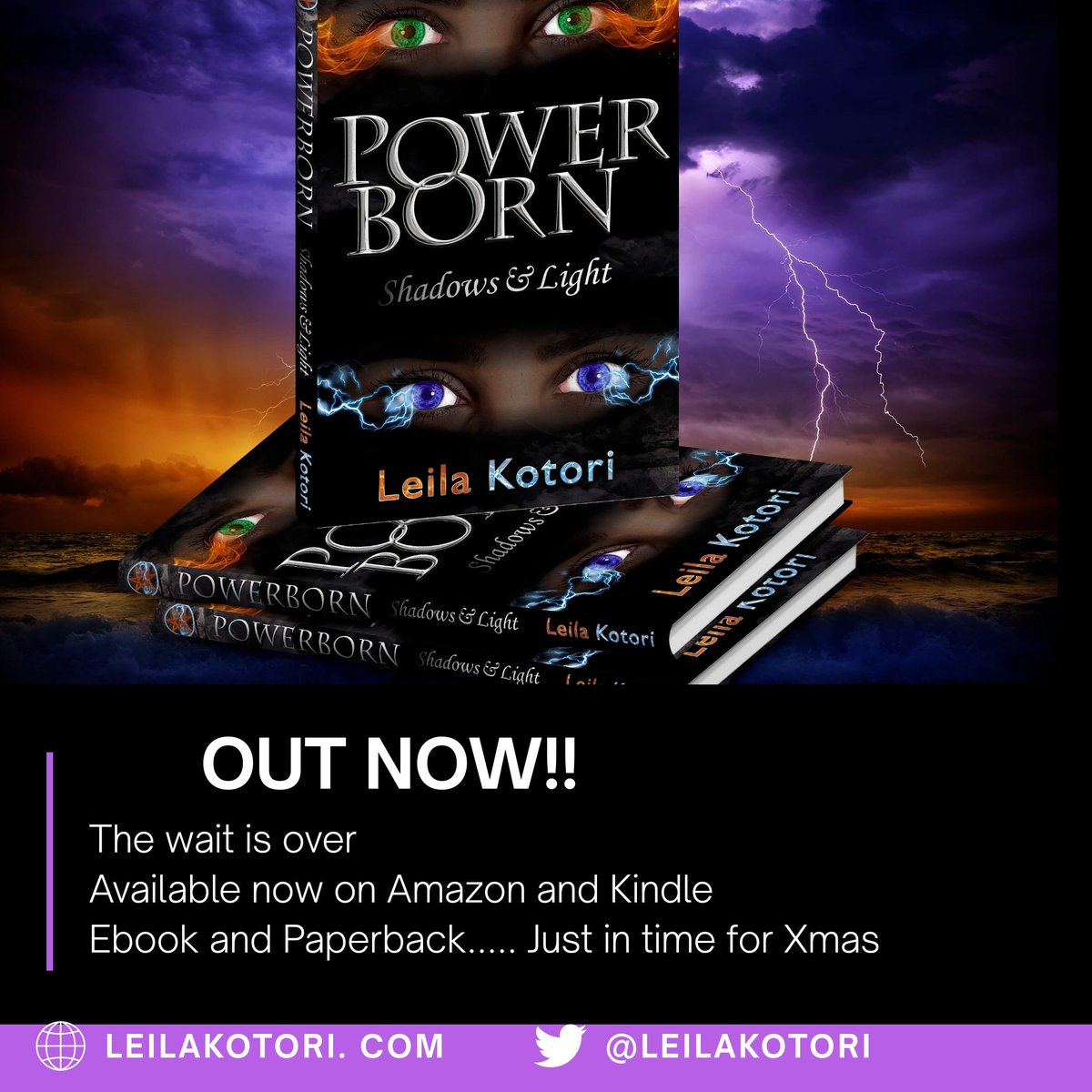LeilaKotori's tweet photo. OUT NOW!!!
Just in time for Xmas.
I am so excited to be receiving messages saying people have brought my book, some are even a few chapters in! Ahhhhh amazing.
AVAILABLE NOW ON AMAZON/KINDLE
https://t.co/YLSlx2Ffeo
#bookoutnow #availableonamazon #kindleebook #bookrelease #YAlit https://t.co/AVZmAKaZtc