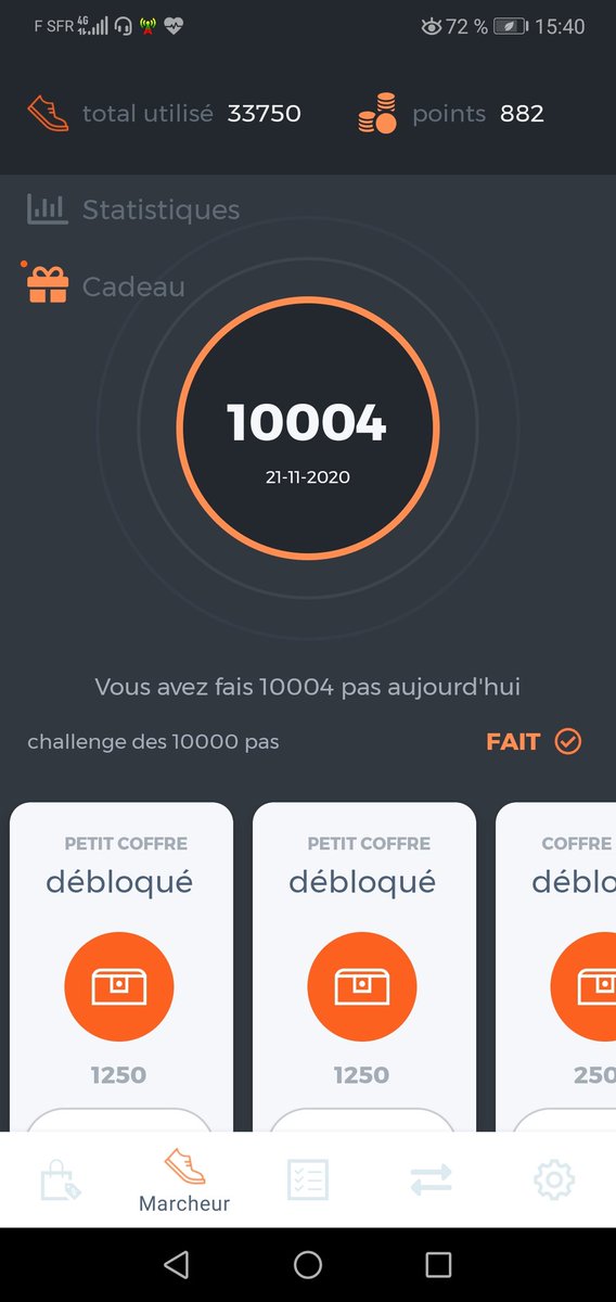 CashbackJob's tweet image. Challenge 10 000 pas/jour pour être en forme et gagner de complément des revenus! Yourfitwayapp est innovante.
#yourfitwayapp #10000pas #promenade #jeunes #Jeux #maigrir #decembre #randonnée #sante #applicationmobile #Applications #bussnisonline #running #innovation #France