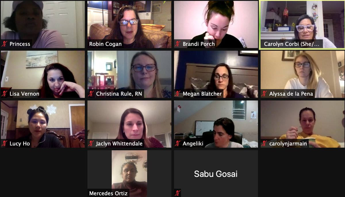 RobinCogan's tweet photo. Shouting appreciation from the rooftops for @unionchick who led a closing #CirclePractice for my @RUCamdenNursing school nurse certificate students last night. It was a moving, inspired way to conclude 2020 cohort. Congratulations to my students, you are resilient & relentless! https://t.co/bsAVB0SrG6