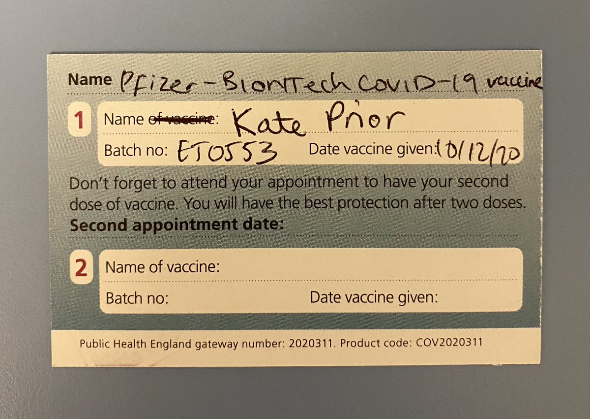 doctorwibble's tweet image. Very glad to have got this done today #DocsforVax