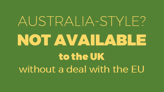 Finally, “no deal” means new trade barriers on UK-EU trade, some pretty high, and disruption to supply chains.Australia is negotiating with the EU to do the opposite: to bring down barriers on their trade.9/9