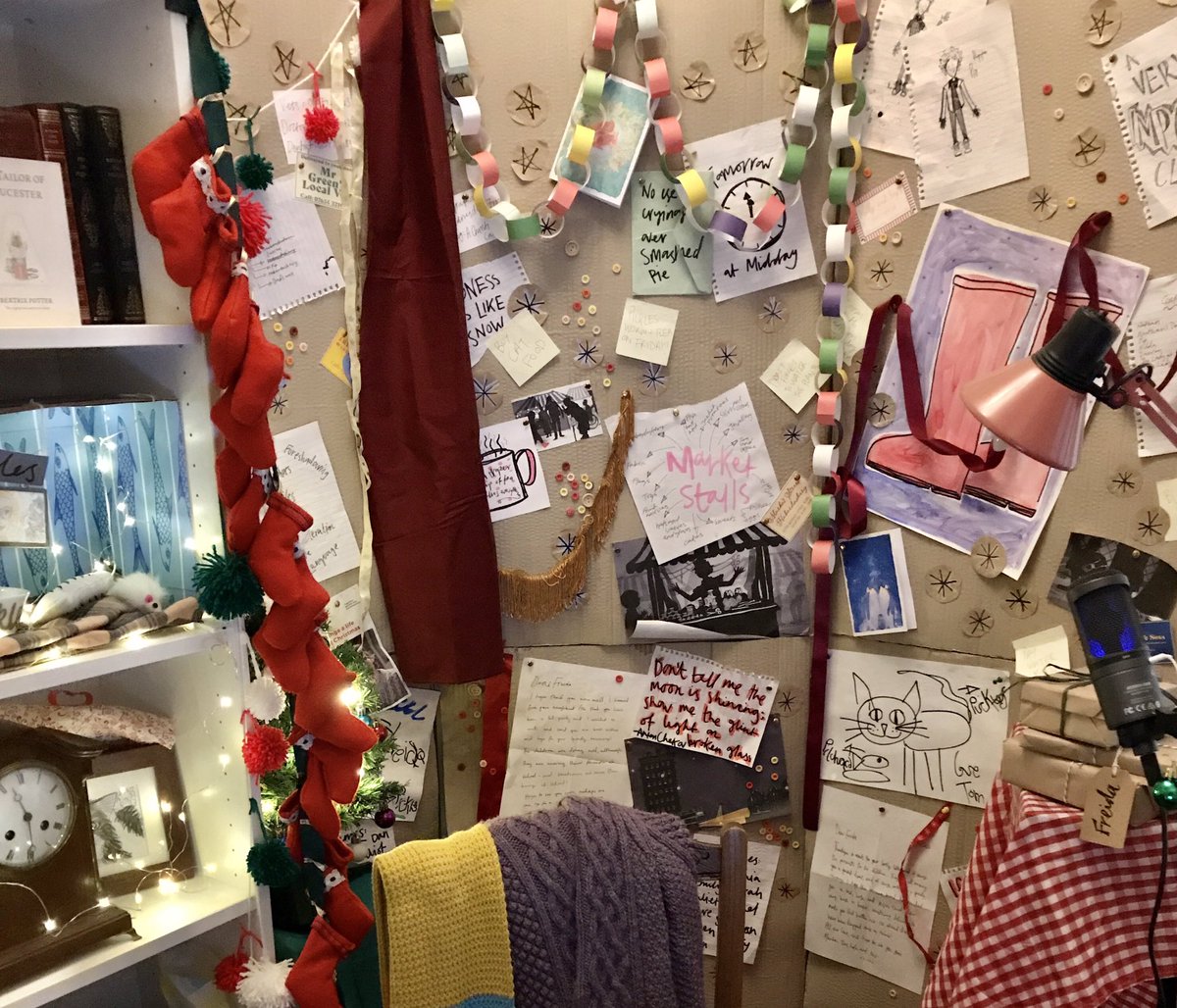 SophiaHatfield's tweet photo. Today I’m rehearsing in Freda’s Writery designed by the incredible Rachel Shore with @filamentproj as part of our live school sessions for #TheCherryColouredCoat The front room has once again been transformed into a #theatre set taking #workingfromhome to a new level! #artathome https://t.co/pyAHI6bn6Y