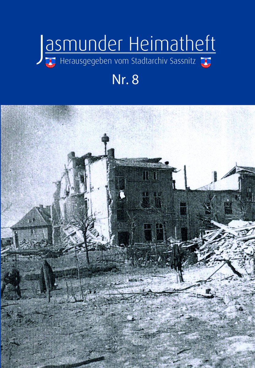 Neuerscheinung: Jasmunder Heimatheft Nr. 8
Stadtarchiv Sassnitz (Hrsg.),
Edition Pommern,
ISBN 978-3-939680-62-8,
94 Seiten mit zahlr. Abb., mehr unter: edition-pommern.com/nummeracht/