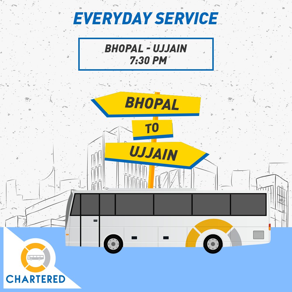 Charteredbusin's tweet photo. to book your tickets for Bhopal to Ujjain click here: https://t.co/DbV4Bs1M5M
#CharteredBus #BookYourTickets #BhopalToUjjain #Travelling https://t.co/wmmDTRVmsz