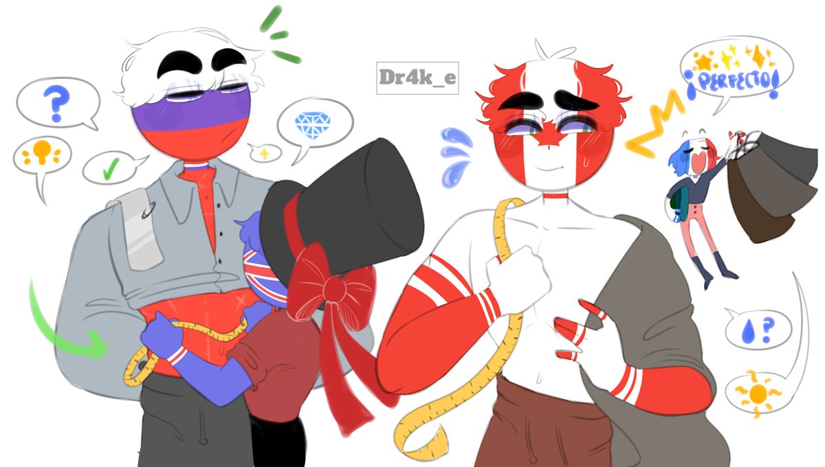 🥞Dr4k_e ᵕ̈ on X: Otp- #Countryhumans #countryhumansfrance