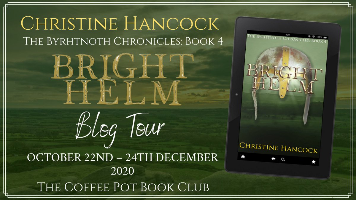 MaddieS39950549's tweet photo. I am very excited to be a part of The Coffee Pot Book Club's virtual blog tour for Christine Hancock's new book, Bright Helm.
https://t.co/3jujEZqLXb
#HistoricalFiction #BrightHelm #BlogTour #CoffeePotBookClub
@YoungByrhtnoth @maryanneyarde https://t.co/KhKQjr5SwO