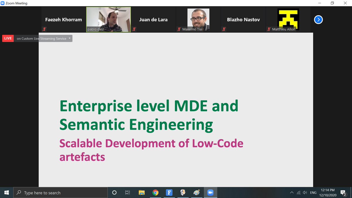 lowcomote's tweet photo. Thanks a lot, @Pablo_di3z from @UgroundGlobal for the inspiring presentation on "Enterprise-level #MDE and #Semantic engineering- #Scalable development of #Lowcode artifacts"

#MSCA #EuropeanCommission https://t.co/GqbBpzUeH8