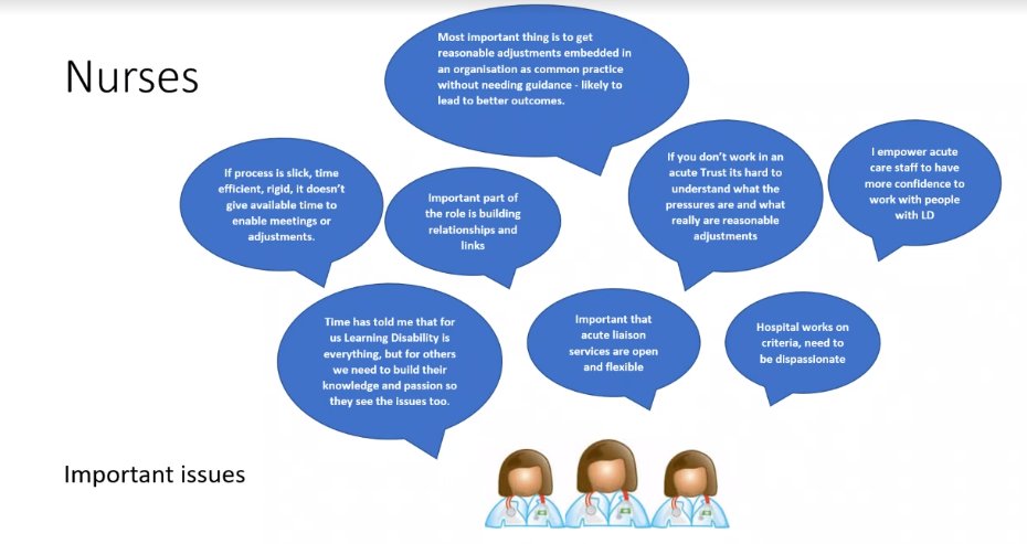 WeLDnurses's tweet image. The importance of the need for more #LearningDisabilityNurses in acute hospitals according to @GwenMoulster @LearningDisEng #ldnsymp