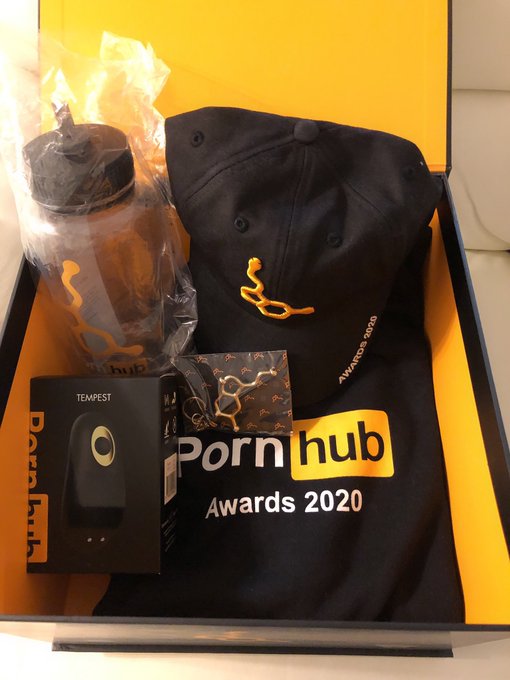 I finally got my  #PornhubAwards package🌹Thank you&hearts;︎ https://t.co/NsgGkwuTCU<a href="/tag/pornhubawards"class="tags">#PornhubAwards</a>