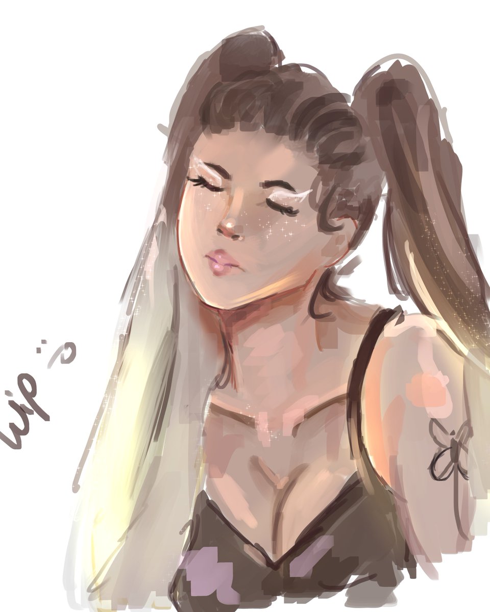 RotasuArt's tweet photo. I'm doing another Ariana grande drawing but I'm going to take a break before I break my clip studio, i might finish this saturday :)

#ArianaGrande𓂺 https://t.co/PiTbujX5YT