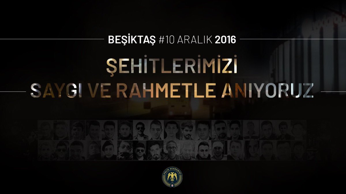 #10Aralık2016 İstanbul Beşiktaş..
Vatan uğruna can veren tüm şehitlerimizi saygı ve rahmetle anıyoruz.
Unutmadık, unutmayacağız. 🇹🇷