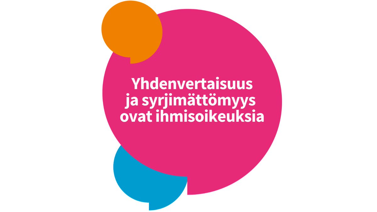 yhdenvertaisuus's tweet photo. Hyvää kansainvälistä ihmisoikeuksien päivää! Yhdenvertaisuus ja syrjimättömyys ovat keskeisiä ihmisoikeuksia. Syrjinnän kielto ei ole ainoastaan passiivinen velvollisuus, vaan se myös edellyttää aktiivisia toimenpiteitä yhdenvertaisuuden edistämiseksi. #ihmisoikeuspäivä https://t.co/y2hZuAiKM5