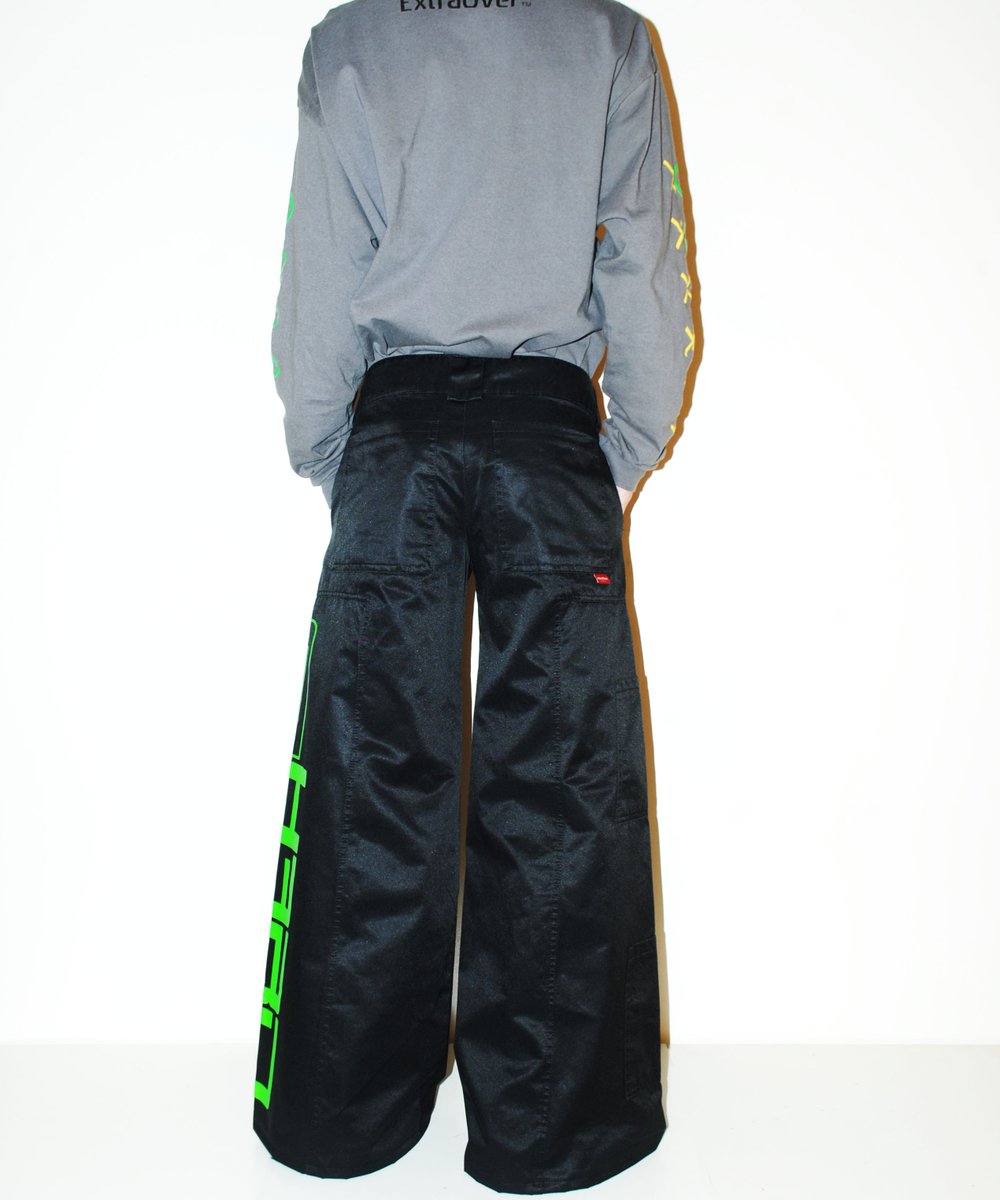 amok London super wide rave pants 90's股上25cm