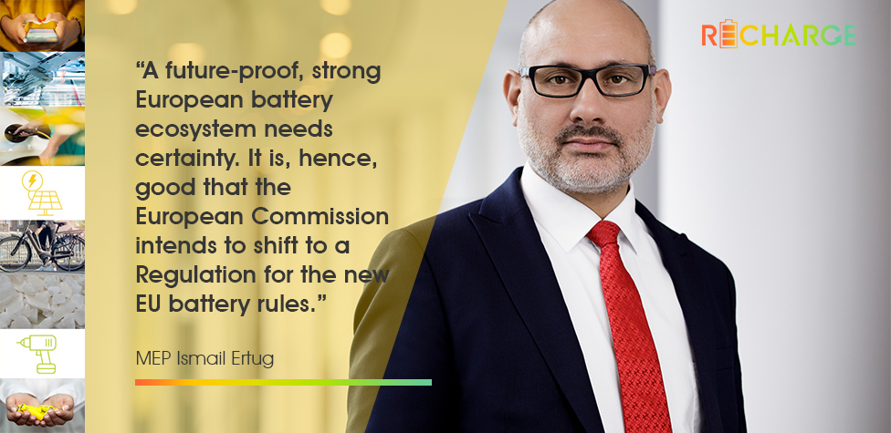 RechargeEurope's tweet photo. The transformation of the current #BatteriesDirective into a Europe-wide #BatteriesRegulation is a first step towards lean legislation and predictability for the #batteries ecosystem in Europe. https://t.co/9D9AzxAd0Q