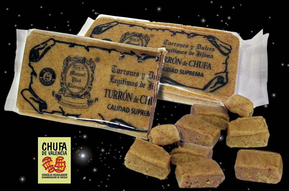 Aquest Nadal no et quedes sense provar el nou "Torró de Xufa" amb Denominació d'Origen de València 😋
El Torró de Xufa, amb Denominació d'Origen de València, està realitzat a base de farina de xufa i ametla, i s'espera que triomfe aquest Nadal. 
chufadevalencia.org/ver/535/Turr%C…