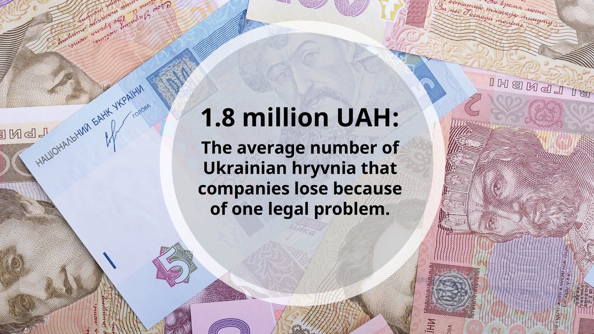 InnoJustice's tweet image. 1.8 million UAH:
The average number of Ukrainian hryvnia that companies lose because of one legal problem.

Read more about the impact of legal issues on mSMEs in Ukraine: smes-in-ukraine.hiil.org

#peoplecentred #justicedata #covid19 #SME