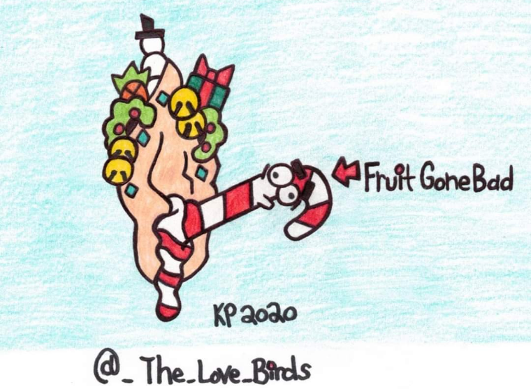 Spoonkie_'s tweet photo. Take it in the Ear : Festive Edition

At least your ear will be minty fresh!  🤣

This is also a fan art piece featuring FruitGoneBad on Insta. 

#earday #Christmas #candycane  #retailworker #illustration https://t.co/885duHGtvw