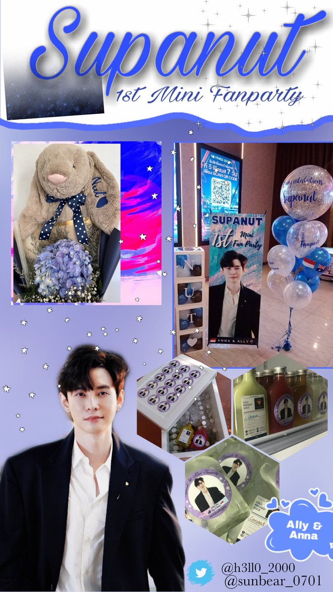 sunbear0701's tweet photo. ✨Supanut 1st Mini Fanparty✨
We're so proud of how far U have come.Please continue to be the shining light in our lives.We'll always support U for as long as we can @supanut_l
Love_
🇳🇿Ally & Anna🇮🇩 (@h3ll0_2000 @sunbear0701)
#Supanut1stMiniFanParty
#supanut
#SPNFoodSupport https://t.co/3nA0LVUiSU