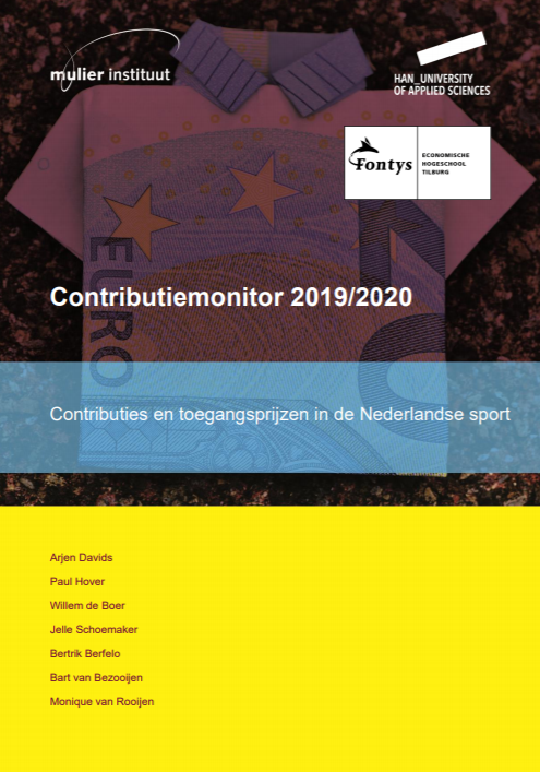 De gemiddelde contributie voor een jaarlidmaatschap bij basketbal-, korfbal-, rugby-, voetbal- en tennisverenigingen volgt ongeveer de inflatie. Dit blijkt uit de contributiemonitor 2019/2020. 
mulierinstituut.nl/actueel/contri…
