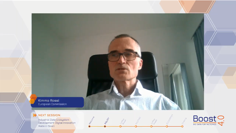 Global_DFA's tweet photo. Welcome to the #Boost40 final #Conference | We are happy to welcome Kimmo Rossi from the @EU_Commission #Data Policy and #Innovation Unit. Kimmo is introducing us to the European Data & AI Strategy https://t.co/fJwcGE5nwh