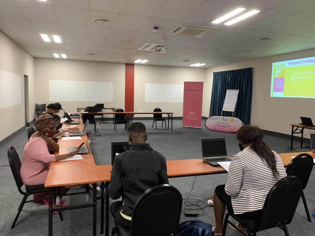 MamasCoding's tweet image. The ladies and their kids have arrived and are settling in for the first day of training. Over the next 3 days they will be learning business, CV writing and Digital Literacy Skills. #projectcodingmoms @UKSATechHub #codingmamas #furtherimpact