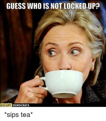 AuthorJoeNBrown's tweet photo. @mmpadellan Exactly. Guess who is not locked 🔒 up, and guess who might be locked 🔐 up ? #HillaryKnows ☕️. #LockHimUp #TrumpIsACriminal https://t.co/EOub4uUa9s
