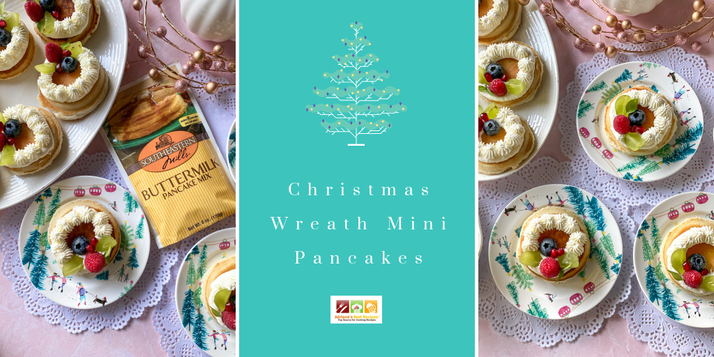ABRecipes's tweet photo. AD ~ The holidays call for made from scratch bites like this Christmas wreath mini pancakes, thanks to Southeastern Mills. #MadeFromScratchQuality #HomemadeMadeSimple #IC Tap for the recipe > https://t.co/YB9YIUFudK & product details > https://t.co/aYjUgBKQQ4 https://t.co/faxkNBL3Na